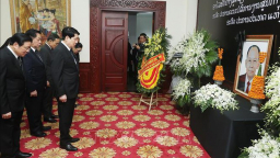 Lãnh đạo Đảng, Nhà nước viếng Đại tướng Khamtay Siphandone