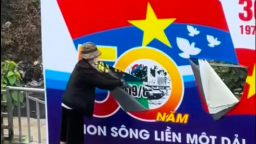 Công an đã làm rõ vụ phá hoại banner chào mừng tại phường Thượng Đình, Thanh Xuân, Hà Nội