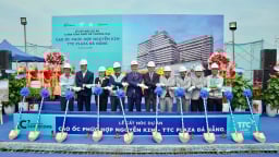 TTC Plaza Đà Nẵng chính thức cất nóc, bàn giao khối đế thương mại cho AeonMall Việt Nam đúng tiến độ