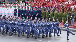 Những hình ảnh đẹp của lực lượng diễu hành 70 năm ngày Giải phóng Hải Phòng