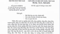 Hội Nhà báo Việt Nam kêu gọi tham gia Giải báo chí toàn quốc về 'nông nghiệp, nông dân, nông thôn Việt Nam' năm 2025