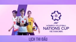 Lịch phát sóng trực tiếp giải bóng chuyền nữ AVC Nations Cup 2025 ngày 9/6