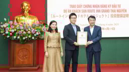 Thái Nguyên: Trao giấy chứng nhận đầu tư dự án khách sạn 375 tỷ đồng của Tập đoàn Rooute Inn Japan