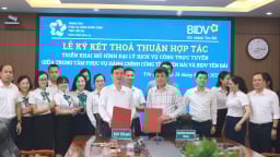 Trung tâm Phục vụ hành chính công hợp tác với BIDV về dịch vụ công  trực tuyến tại Yên Bái