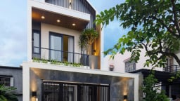 Nhà phố 2 tầng 155 m2 tại Đà Nẵng chi phí 1,4 tỷ đồng mang đậm phong cách Scandinavian