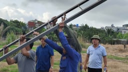 Phường Trần Lãm, tỉnh Hưng Yên (địa phận thành phố Thái Bình cũ) tháo dỡ công trình vi phạm trên đất nông nghiệp
