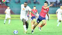 Bình Định tiếp tục lâm nguy sau trận thua đậm CLB CAHN
