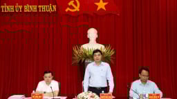 Tỉnh ủy Bình Thuận tổ chức họp cho ý kiến Đề án hợp nhất Đảng bộ ba tỉnh Lâm Đồng, Bình Thuận, Đắk Nông