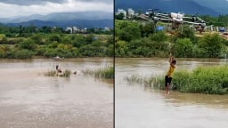 Phút sinh tử và quyết định 'táo bạo' của nông dân Gia Lai để cứu 2 cháu nhỏ giữa dòng nước lũ