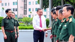 Tổng Bí thư Tô Lâm - Bí thư Quân ủy Trung ương thăm và làm việc với Tổng Cục Chính trị QĐND Việt Nam