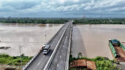 Tỉnh Vĩnh Long (mới) kết nối với tỉnh Đồng Tháp (mới) qua sông Tiền bằng cây cầu hoành tráng này đây