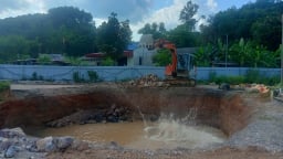 Tỉnh Thái Nguyên tiến hành lấp 'hố tử thần' từng có một người dân nghi rơi xuống, mất tích trong đêm