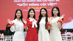Phú Thọ: Dàn Á hậu, người đẹp thổi bùng ngọn lửa thiện nguyện tại “Giọt hồng Cội Việt”