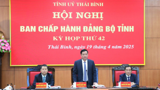 BCH Đảng bộ tỉnh Thái Bình thống nhất phương án hợp nhất với tỉnh Hưng Yên, lấy tên tỉnh Hưng Yên