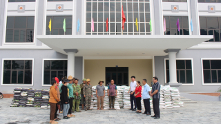 Nông dân được hỗ trợ phân bón để phát triển cà phê bền vững