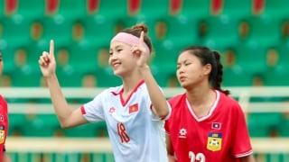 Hoa khôi lập cú đúp, U19 nữ Việt Nam hạ Lào 8-0