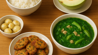 Bữa cơm tối 120 nghìn: Chả cá thì là, canh cua mồng tơi, cà pháo muối xổi
