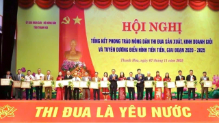Hội Nông dân Thanh Hóa: Biểu dương 97 điển hình tiên tiến trong phong trào nông dân sản xuất, kinh doanh giỏi