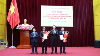 Lạng Sơn công bố quyết định bổ nhiệm Giám đốc Sở Văn hóa Thể thao & Du lịch và Sở Dân tộc & Tôn giáo