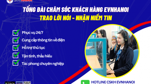 EVNHANOI ứng dụng Tổng đài thông minh SCC trên toàn bộ hệ sinh thái chăm sóc khách hàng