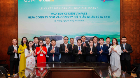 G7 mua 899 ô tô điện VinFast từ Xanh SM - triển khai dịch vụ taxi xanh