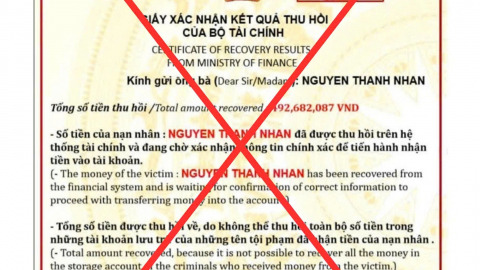 Sau facebook tick xanh, Bộ Tài chính lại bị giả mạo con dấu, chữ ký
