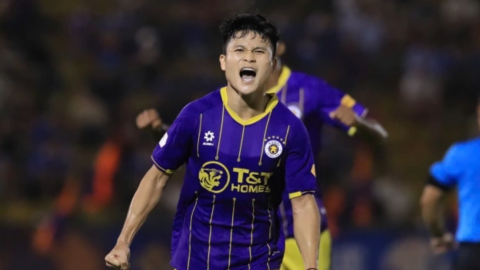 Tuấn Hải tỏa sáng giúp Hà Nội FC thắng đậm B.Bình Dương, áp sát ngôi đầu