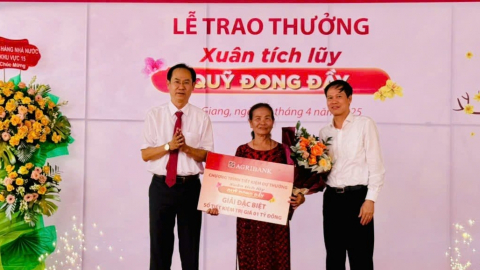 Agribank trao giải Đặc biệt chương trình tiết kiệm dự thưởng “Xuân tích lũy – Quỹ đong đầy” trị giá 1 tỷ đồng