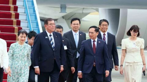 Thủ tướng Nhật Bản Ishiba Shigeru đến Hà Nội, bắt đầu thăm chính thức Việt Nam