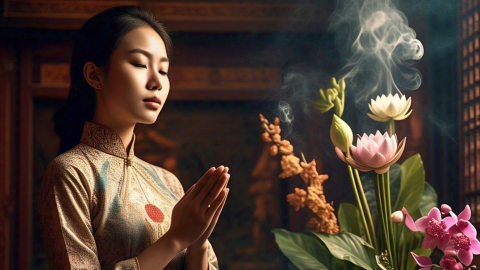 Văn khấn mùng 1 tháng 4 Âm lịch 2025 đầy đủ, chuẩn xác, cầu bình an, tài lộc cho gia đình