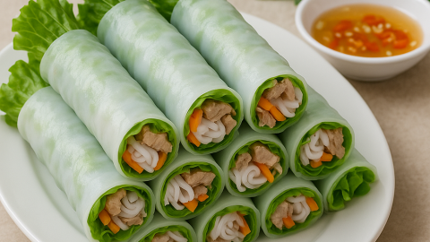 Bữa tối cuối tuần 150 nghìn: Phở cuốn hấp dẫn cho 4 người