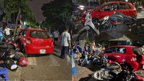 Vụ Trưởng Công an xã ở Hà Nội lái ô tô tông liên hoàn 6 xe máy: Người gây tai nạn có được phép rời khỏi hiện trường?