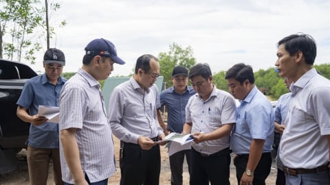 Lãnh đạo TP.Huế kiểm tra nguồn cung đất san lấp cho dự án mở rộng cao tốc Cam Lộ- La Sơn 