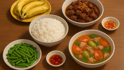Bữa cơm tối 120 nghìn: Thịt bò kho béo ngậy, canh chua nấu thịt