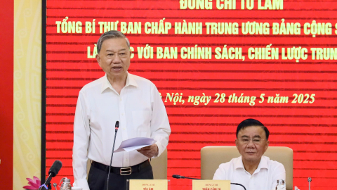 Tổng Bí thư Tô Lâm: Xoá độc quyền Nhà nước về vàng miếng, nghiên cứu đánh thuế giao dịch vàng