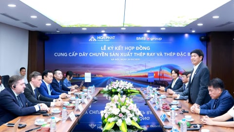 Hòa Phát sẽ xuất xưởng lô thép ray cao tốc đầu tiên vào quý I/2027