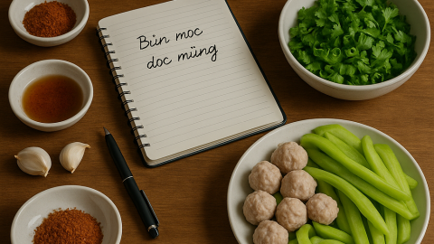 Bữa tối cuối tuần 120 nghìn: Bún mọc dọc mùng