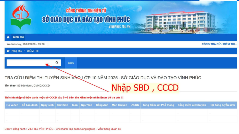 Tra cứu điểm thi vào 10 năm 2025 của Vĩnh Phúc theo cách này nhanh nhất