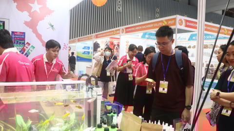 Triển lãm ngành nông nghiệp và chăn nuôi đang diễn ra tại TP.HCM, có hơn 200 doanh nghiệp quốc tế tham dự