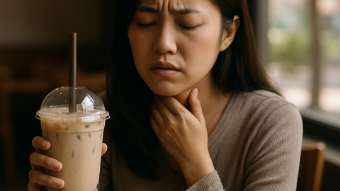 Nữ ca sĩ Trung Quốc mất giọng vì nghiện trà sữa