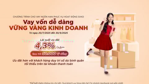Agribank triển khai gói vay ngắn hạn 50.000 tỷ đồng cho khách hàng cá nhân phục vụ sản xuất kinh doanh.
