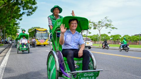 Dịch vụ Grab Xích lô đưa lại trải nghiệm mới cho du khách đến Huế 