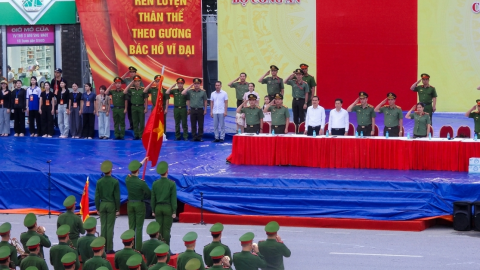 Màn sơ duyệt hoành tráng của Hội thao Công an nhân dân 2026 tại Quảng Ninh