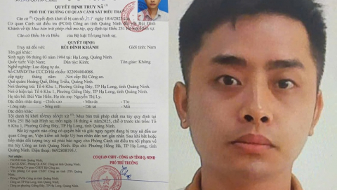 Vụ tội phạm ma túy nổ súng khiến 1 công an hy sinh: Truy nã đối tượng Bùi Đình Khánh
