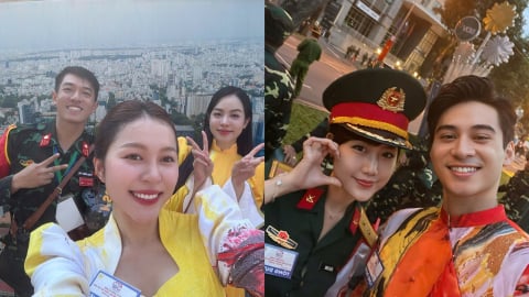 Hoa hậu Thanh Thủy, Nam vương Tuấn Ngọc chia sẻ xúc động sau tổng duyệt diễu binh, diễu hành mừng đại lễ 30/4