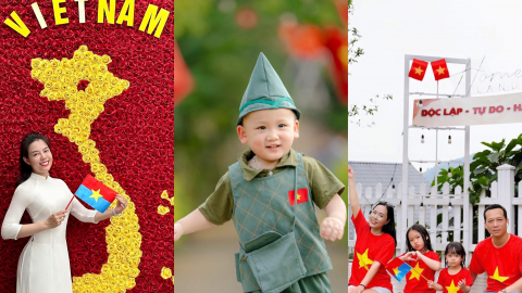 Tinh thần yêu nước 'nhuộm đỏ' mạng xã hội dịp 30/4