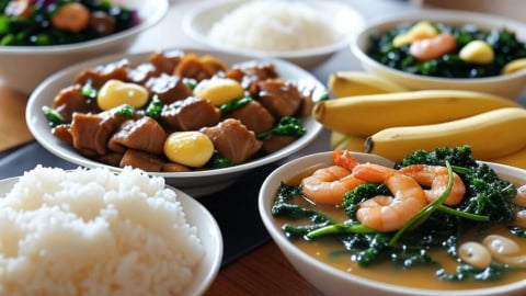 Bữa cơm tối 120 nghìn đồng đủ dinh dưỡng cho gia đình 4 người  