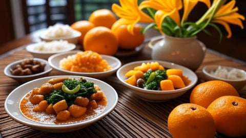 Bữa cơm tối 120 nghìn: Đậu hũ kho nấm, canh bí đỏ thịt băm
