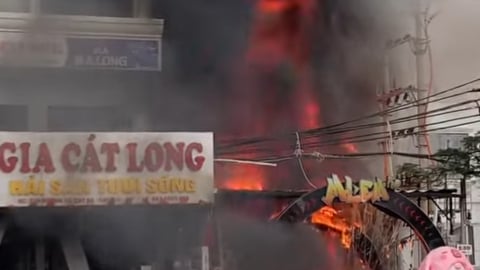 Hải Phòng: Cháy lớn tại quán bar ở thị trấn Cát Bà, cứu 3 người ra khỏi đám cháy
