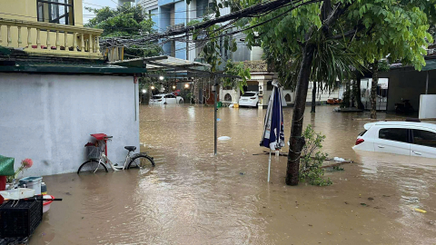 Mưa lớn gây ngập cục bộ tại Tuyên Quang